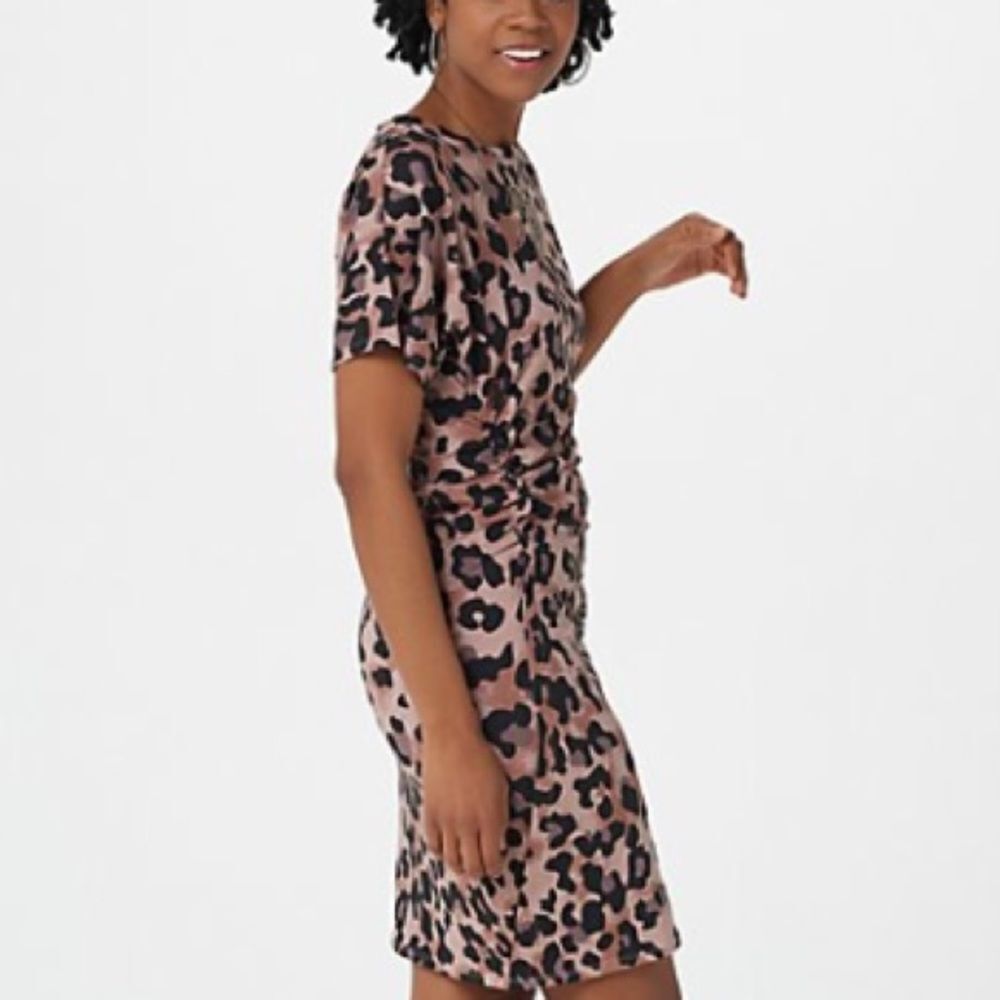 Seed to Style Organic Cotton Ruched Side Short Sleeve Dress